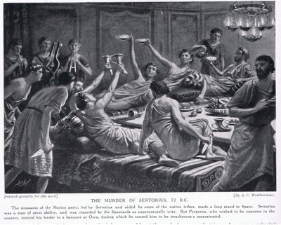 Le meurtre de Sertorius 72 av. J.-C. - A.C. Weatherstone