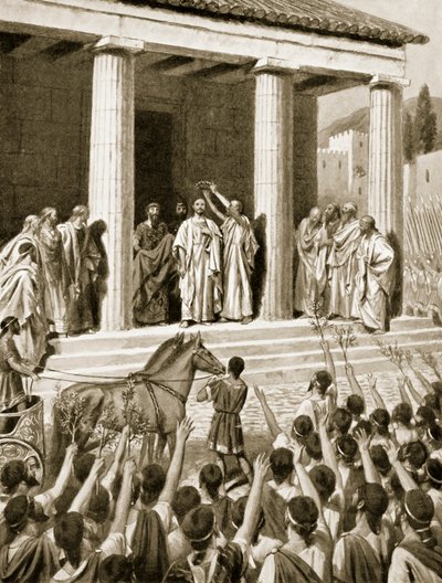 Thémistocle honoré à Sparte, illustration de 