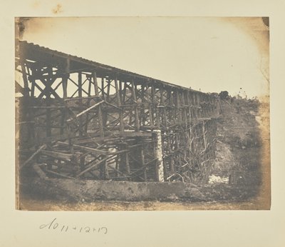 Pont ferroviaire militaire enjambant le ruisseau Potomac, sur la voie ferrée de Fredericksburg - A.J. Russell