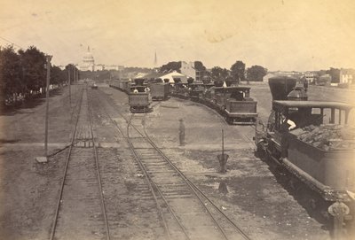 N° 189. Maryland Avenue Depot, Washington, D.C., avec des moteurs envoyés d