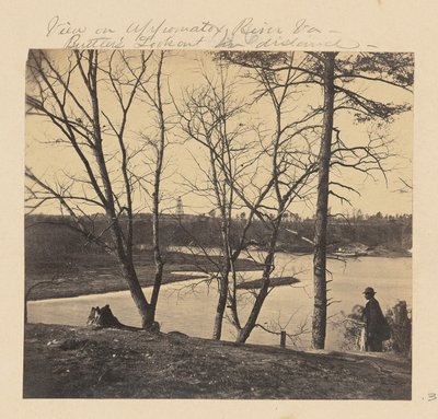 Vue sur la rivière Appomattox, Virginie. Butler