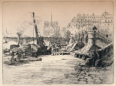 Notre-Dame et le quai de Béthune - AR Kempken