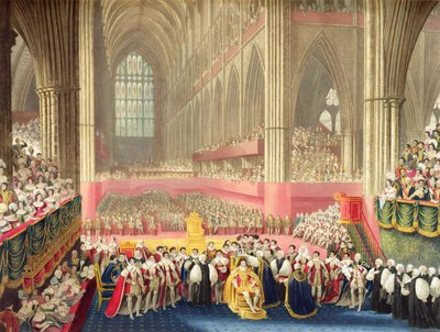 Couronnement de George IV le 19 juillet 1821 à l