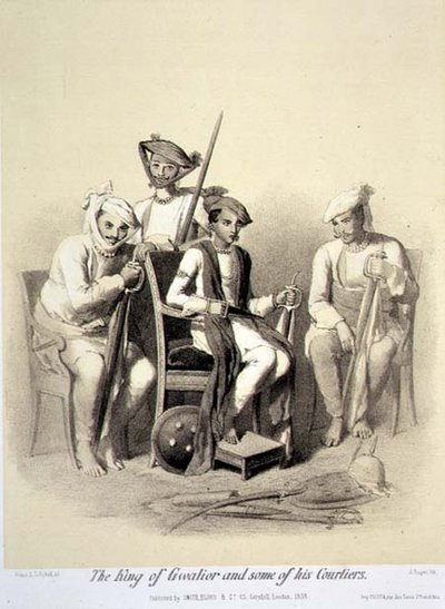 Le Roi de Gwalior et certains de ses courtisans, de 