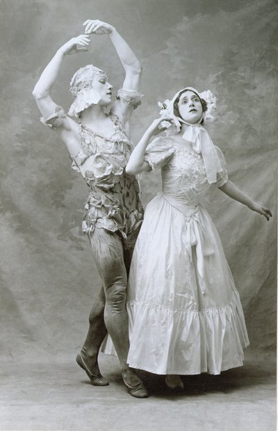 Nijinski et Karsavina dansant dans le ballet 