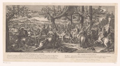 Roi Porus vaincu devant Alexandre le Grand (Les batailles d