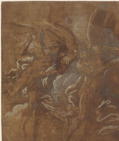 Deux hommes ailés - A. Carracci (attributed to)
