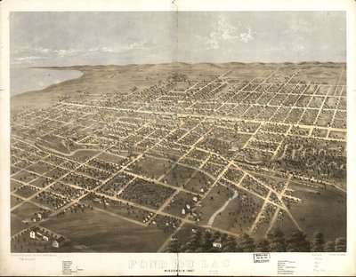 Fond du Lac, Wisconsin 1867. LOC 73694539 - A.; Chicago Lithographing Co. Ruger