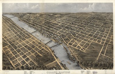 Grand Rapids, Michigan 1868. LOC 73693428 - A.; Chicago Lithographing Co. Ruger