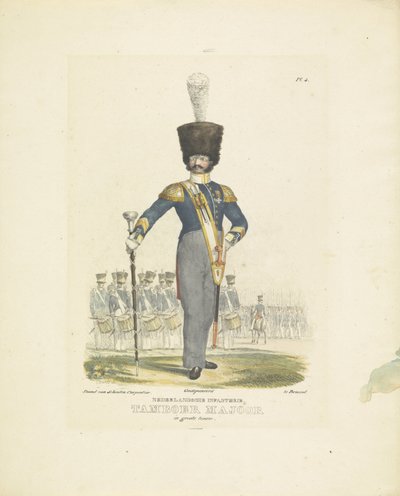 Tambour-major en uniforme complet - A. Courtois
