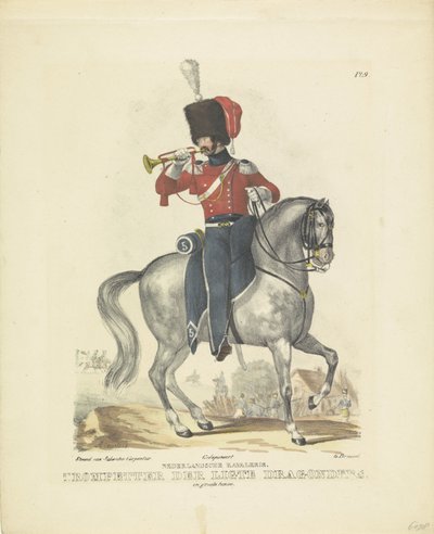 Trompettiste en uniforme complet, 1820-1825 - A. Courtois