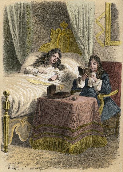 Louis XIV roi de France aimait entendre Jean Racine lire et l