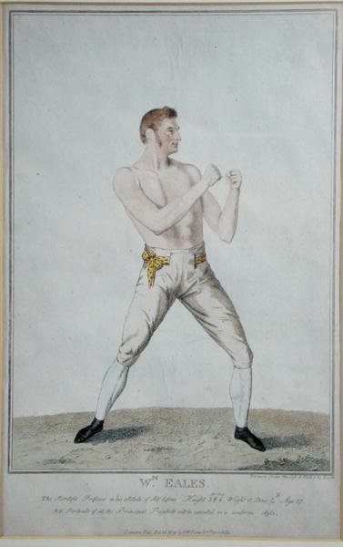 Wm. Eales, le professeur scientifique dans son attitude de défense personnelle, publié en 1819 - A. Easton