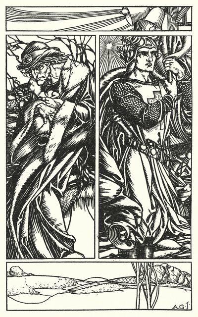 Illustration pour In Memoriam de Tennyson (gravure) - A. Garth Jones