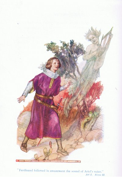 Ferdinand suivit avec étonnement le son de la voix d