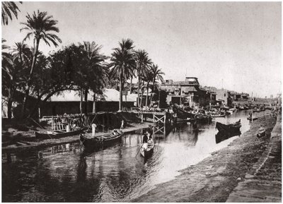 Ashar Creek menant au Shatt al-Arab, Bassora, Irak, 1925 - A. Kerim