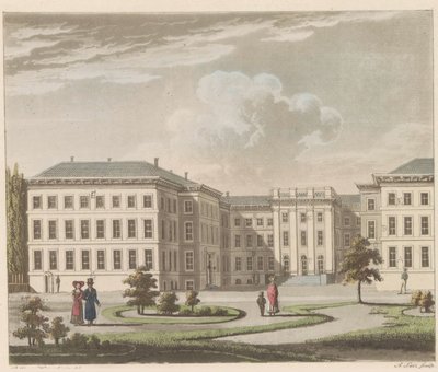 Le Palais royal à La Haye, vu du jardin - A. Lutz