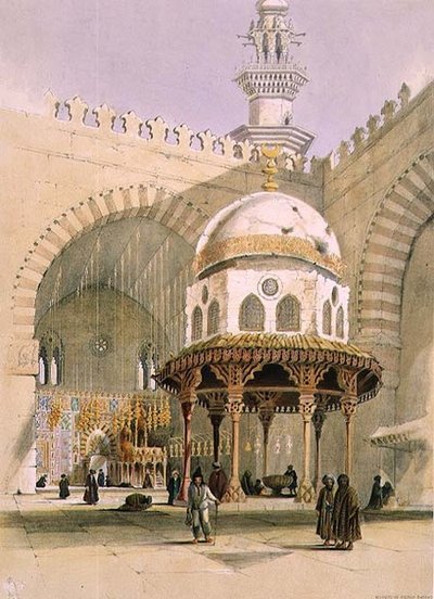 La Mosquée du Sultan Hassan, Le Caire, publiée en 1846 - A. Margaretta Burr