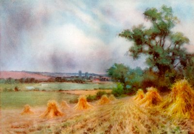Canterbury depuis Sturry Wood, Kent - A Montague Rivers
