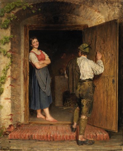 Dessin sur porte - A. Rinder