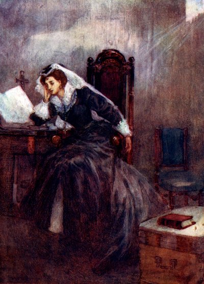 Pendant dix-neuf ans, cette pauvre reine a été emprisonnée, XVIe siècle, 1905 - A. S. Forrest