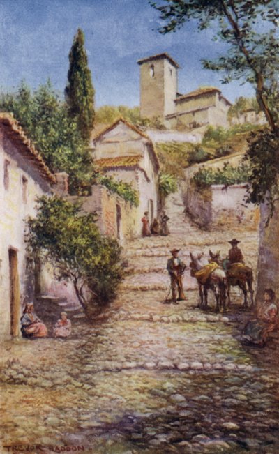 Grenade, rue dans le vieux quartier - A. Trevor Haddon