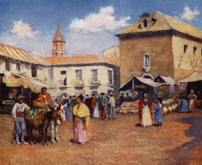 Malaga, Un marché - A. Trevor Haddon