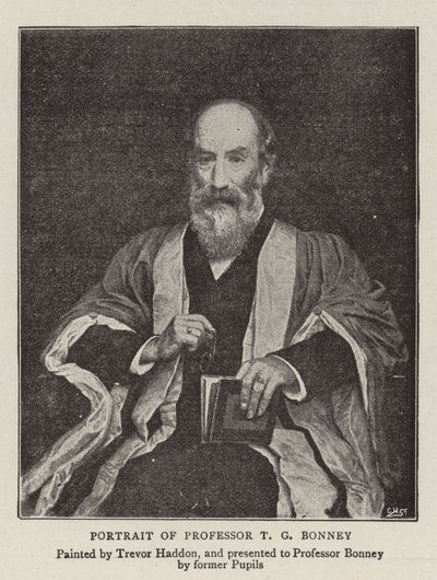 Portrait du professeur T G Bonney - A. Trevor Haddon