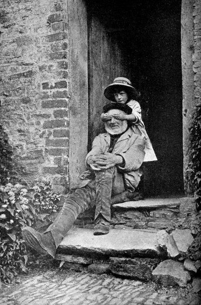Un enfant avec son grand-père, Angleterre, vers 1922 - A. W. Cutler