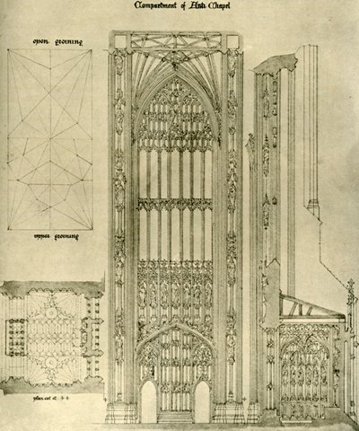 Dessin architectural : compartiment de l