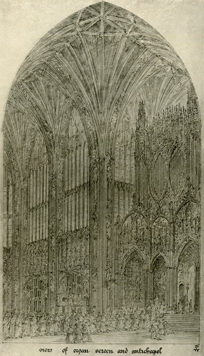 Dessin architectural : vue de l