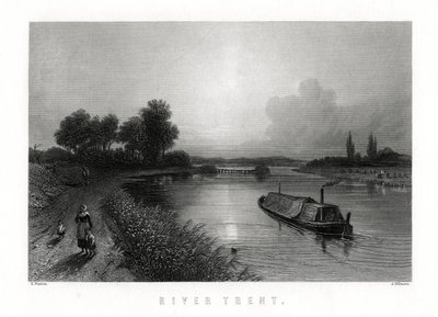 La rivière Trent, Angleterre, 1883 - A. Willmore