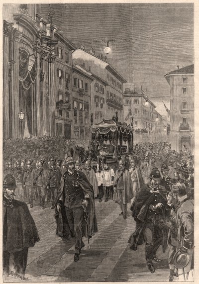 Verdi, Giuseppe : cortège funèbre, Milan, 26 février 1901 - A. after Bonamore