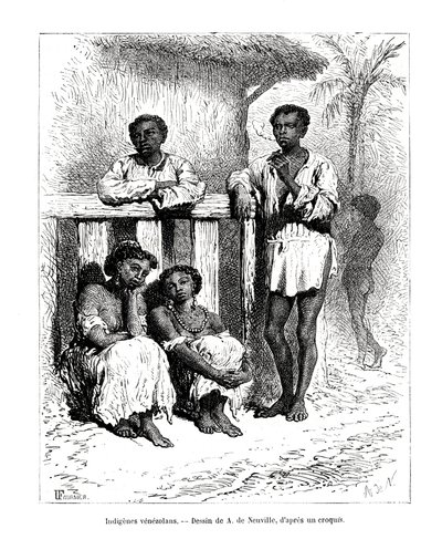 Peuples indigènes, Venezuela, 19e siècle - A. de Neuville