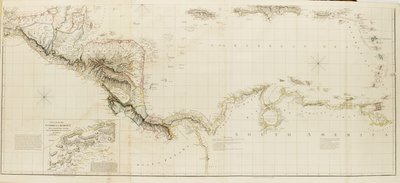 Carte des Antilles et des dominions espagnols en Amérique du Nord - Aaron Arrowsmith