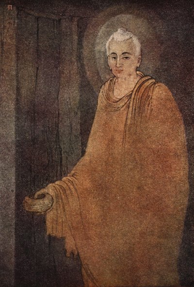 Bouddha en mendiant, illustration de 