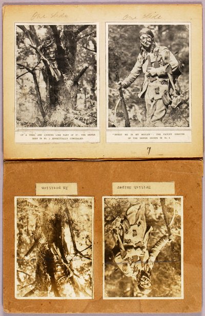 Britische Scharfschützen-Tarnung (frühe Bilder), Studienmappe für das Buch Concealing Coloration in the Animal Kingdom - Abbott Handerson Thayer