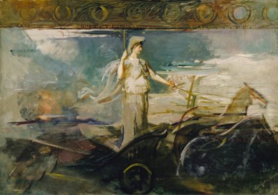 Minerve dans un char - Abbott Handerson Thayer