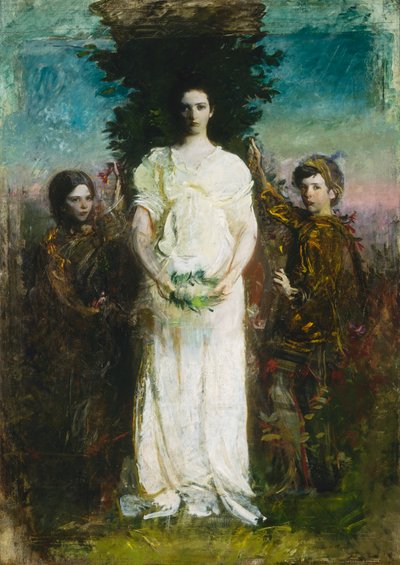 Mes enfants Mary, Gerald, et Gladys Thayer, vers 1897 - Abbott Handerson Thayer