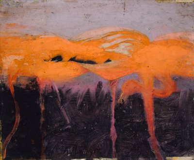 Flamants rouges, étude pour le livre Concealing Coloration in the Animal Kingdom (en anglais) - Abbott Handerson Thayer