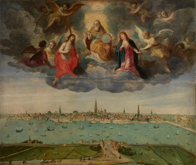 Anvers et le Vlaams Hoofd en 1600, vers 1600 - Abel Grimmer or Grimer