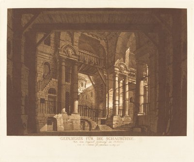 Prison pour la scène - Abel Schlicht possibly after Giuseppe Galli Bibiena