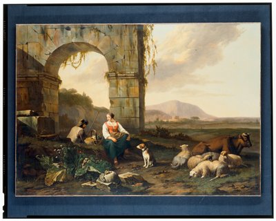 Paysage italien avec bergers - Abraham Jansz Begeyn