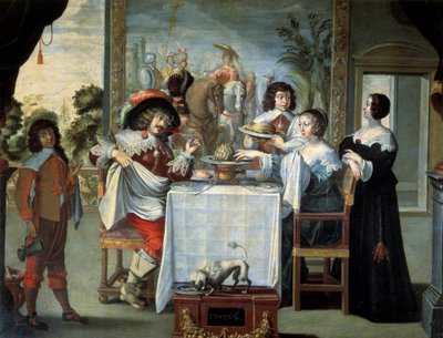 Les Cinq Sens : le goût par un peintre anonyme, copie d