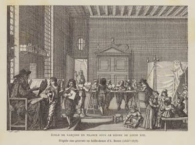 École de garçons français sous le règne de Louis XIII - Abraham (after) Bosse