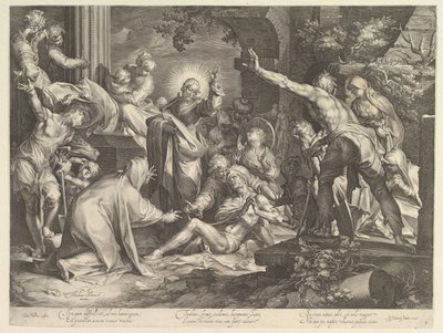 La résurrection de Lazare, ca. 1600 - Abraham Bloemaert