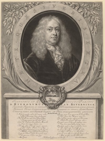 Hieronymus van Beverningk - Abraham Blooteling after Nicolaes Maes