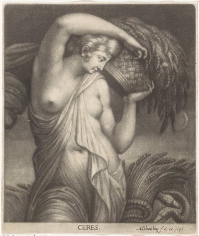 Cérès dans un champ de blé - Abraham Bloteling