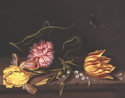 Nature morte de fleurs sur une table - Abraham Bosschaert
