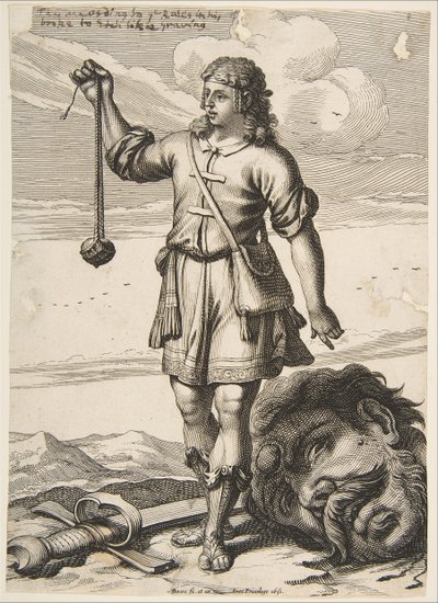 David avec la tête de Goliath, 1651 - Abraham Bosse